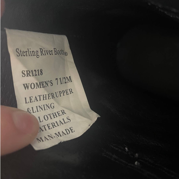 Sterling River Women's Western Cowgirl Black Ankle Boots Size 7.5 - Picture 9 of 12